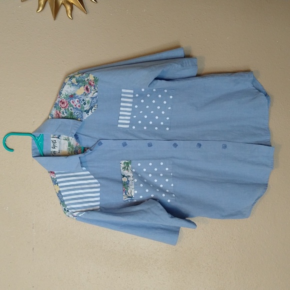 Vintage 90s Tap & Co. Button Down Blouse - Picture 1 of 4